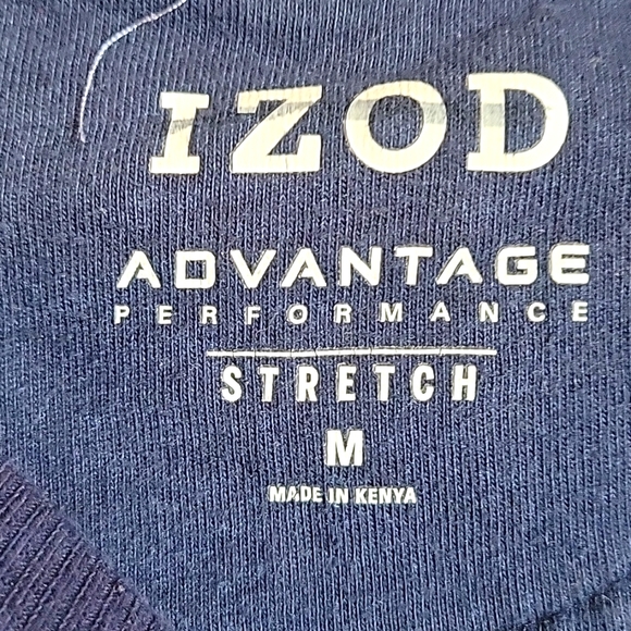 IZOD navy crew neck sweatshirt M - Picture 3 of 4